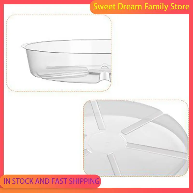 SDFC-12 Pack Clear Plant Saucer 12 Inch Plastic Plant Saucers Durable Thicker Plant Tray Flower Pot For Indoor Outdoor Garden