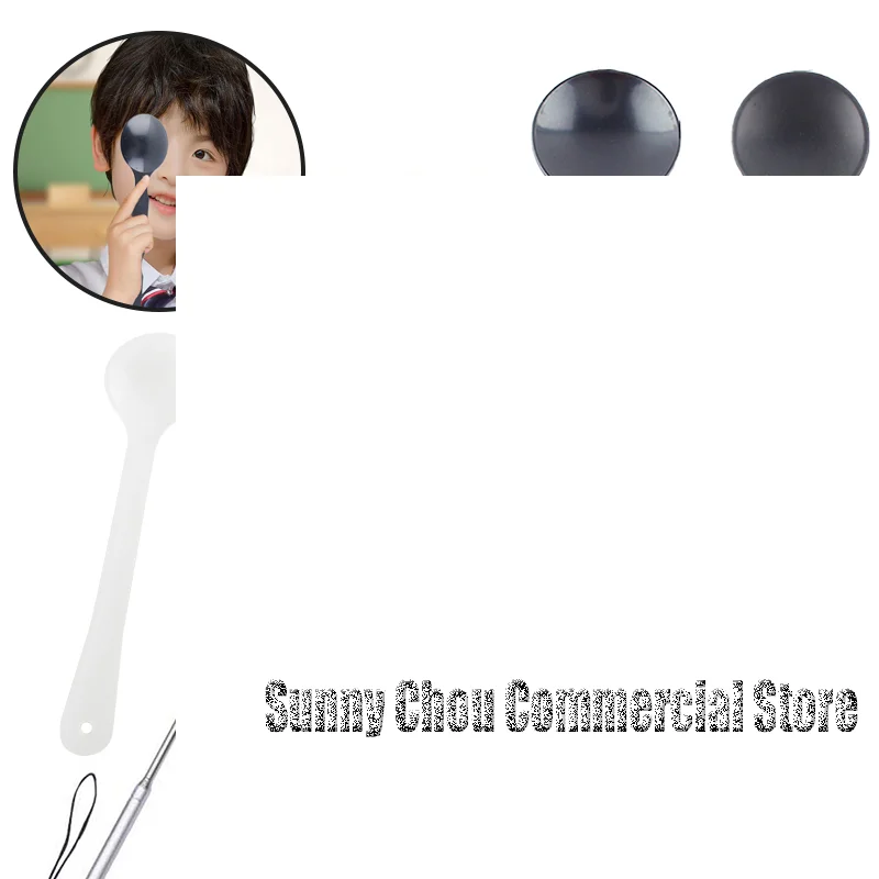 

1 шт., профессиональный матовый прозрачный/черный ручной инструмент для оптометрии, очки для глаз, блок пластины для теста зрения