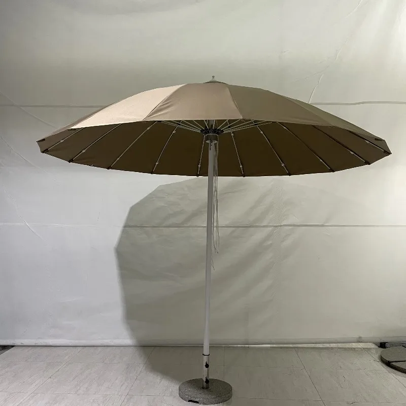 Beach mid-pole umbrella flower wedding umbrella decoration giant printed umbrella wall-mounted outdoor