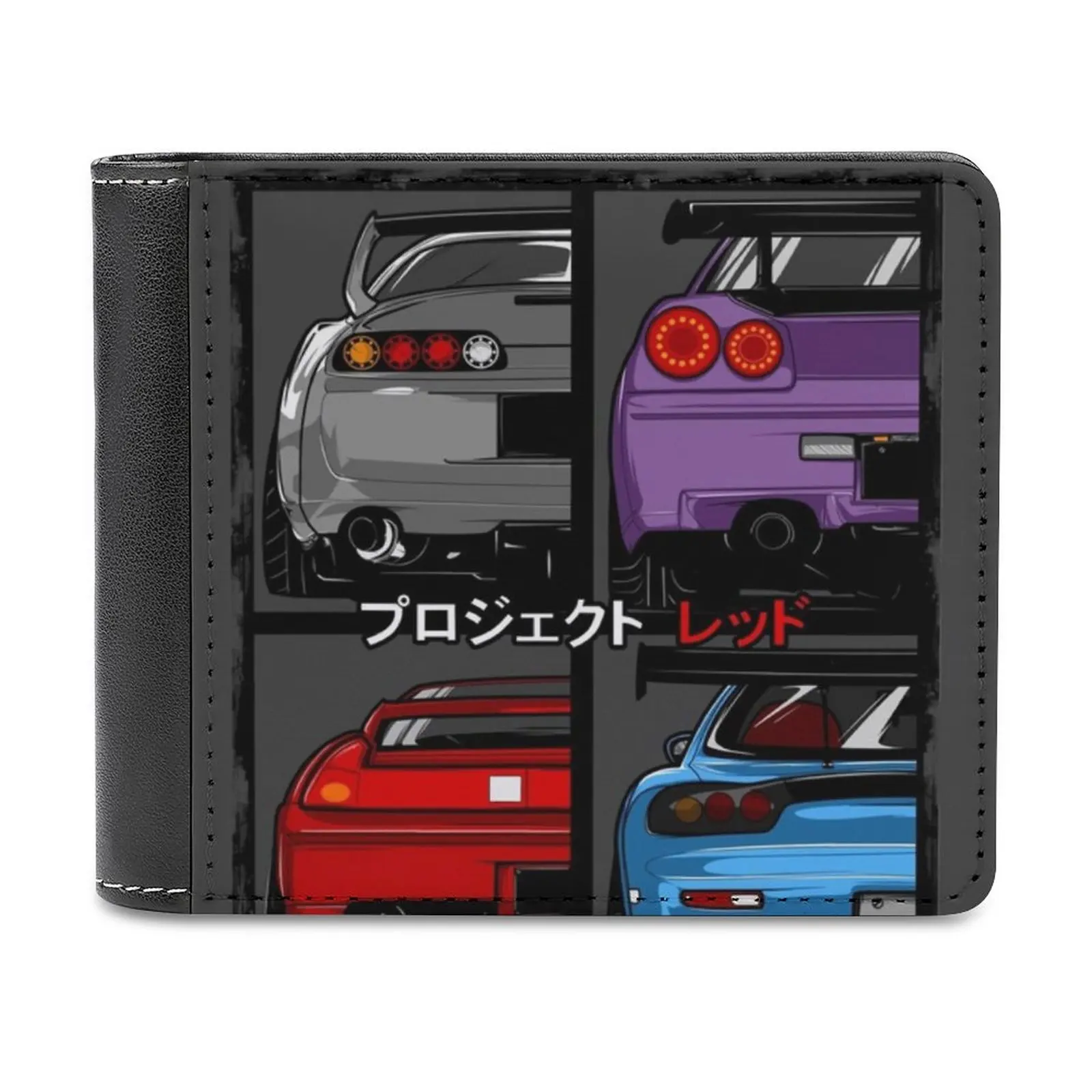 Japans Finest R34 Nsx Fd3S Rx7 Leather Wallets Men Wallet Credit Business Card Holders High Quality Wallet Jdm Stance Skyline