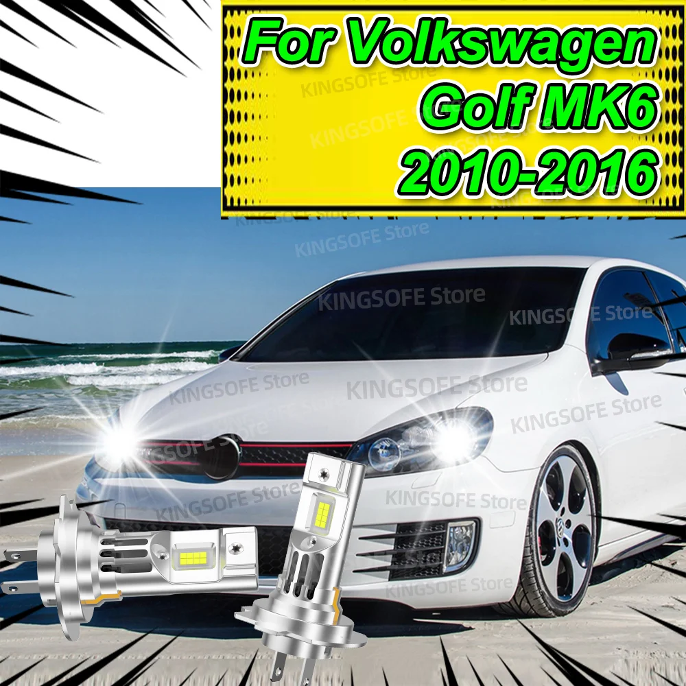 

LED Bulbs Car Headlight 50000LM Plug and Play Mini LED Lamps For Volkswagen Golf MK6 2010 2011 2012 2013 2014 2015 2016