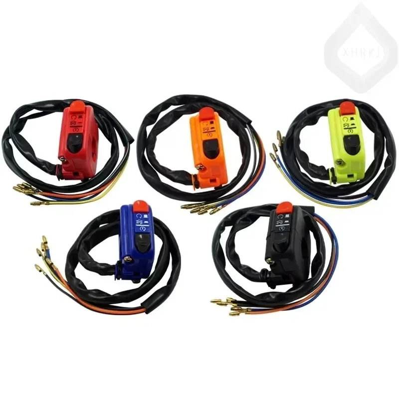 

Universal ATV Motorcycle Handlebar Switch Starter Flame Out Double Flash LED Headlight Tuning Accessories FineVintage