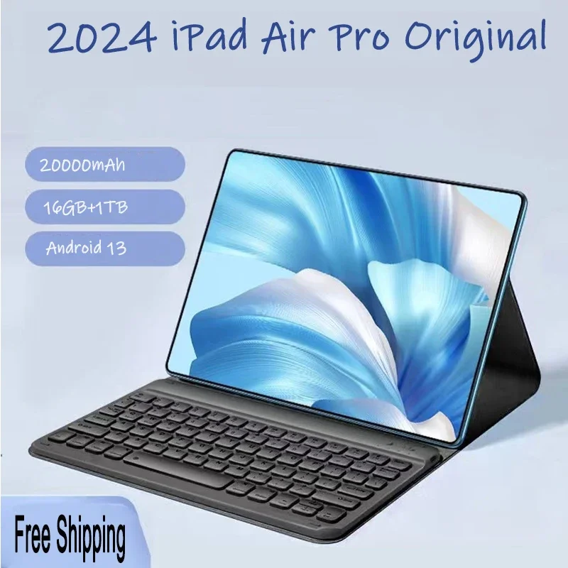 

2024 Global Original Tablet IPad Air Pro 16GB 1TB Tablet 10-Core Android 13 Tablet PC Dual SIM 5G Calling Wifi Tablette Android