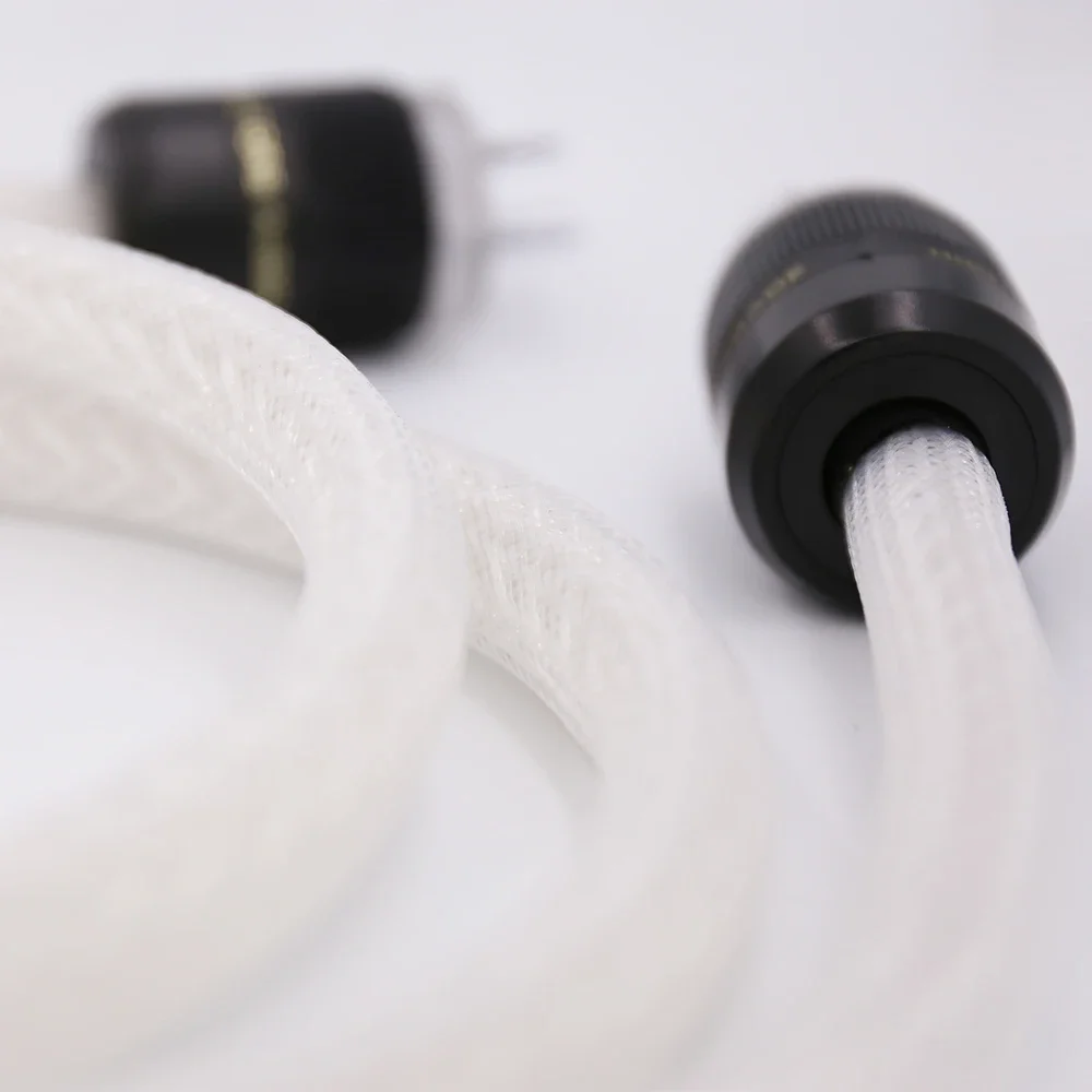 Audiocrast HiFi OCC посеребренный 8-поворотный кабель питания 8AG Кабель питания с родиевым покрытием Разъем питания переменного тока США для аудио