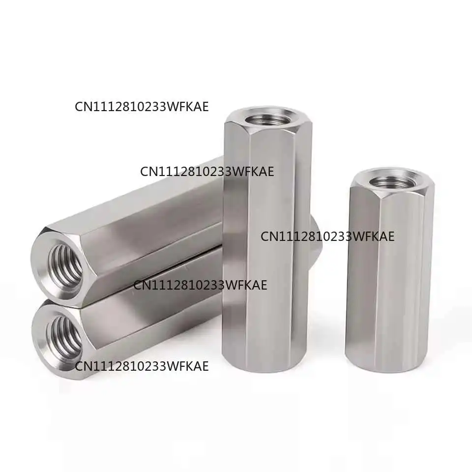 100pcs Aluminium Threaded Hex Spacers M3/M4/M5/M6/M8 Hexagon Standoffs Extend Long Coupling Nut Connector Fasteners