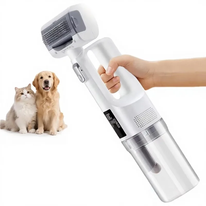2200mAh 9000Pa High Suction Pet Grooming Vacuum Kit Quiet Dog Cat Shedding Hair Cleaner Clipper Shaver Trimmer Set view 2