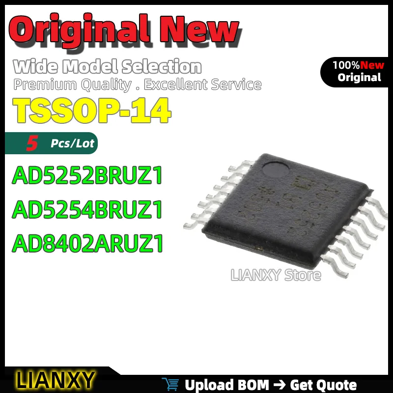 

5 шт. TSSOP-14 AD5252BRUZ1 AD5254BRUZ1 AD8402ARUZ1 цифровой потенциометр новый оригинальный