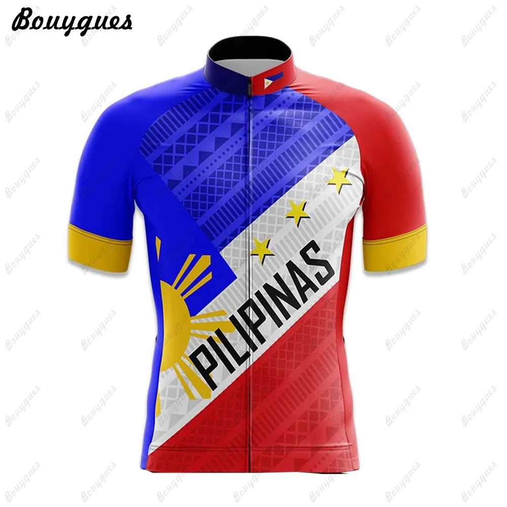 Philippines Men Cycling Jersey MTB Maillot Bike Shirt Downhill Jersey High Quality Pro Team Tricota Mountain Bicycle Clothing