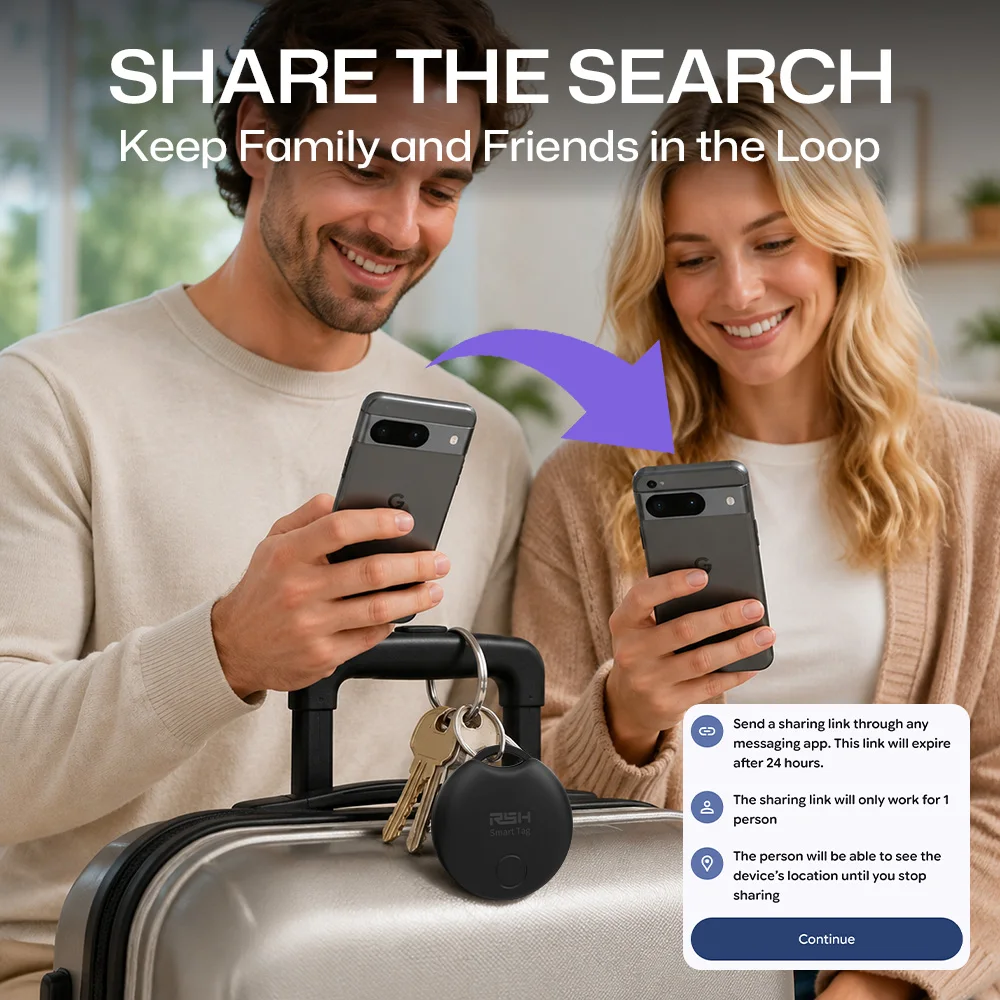 Bluetooth Smart Tag Item Locator Anti‑Lost Finder Compatible with Google Find Hub Mini Tracker for Car Key Wallet Suitcase Bag view 4
