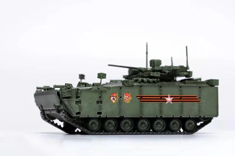 1: 72 12205pa Russian kurganets-25 IFV  armored vehicle model  Military parade coating  Finished product collection model