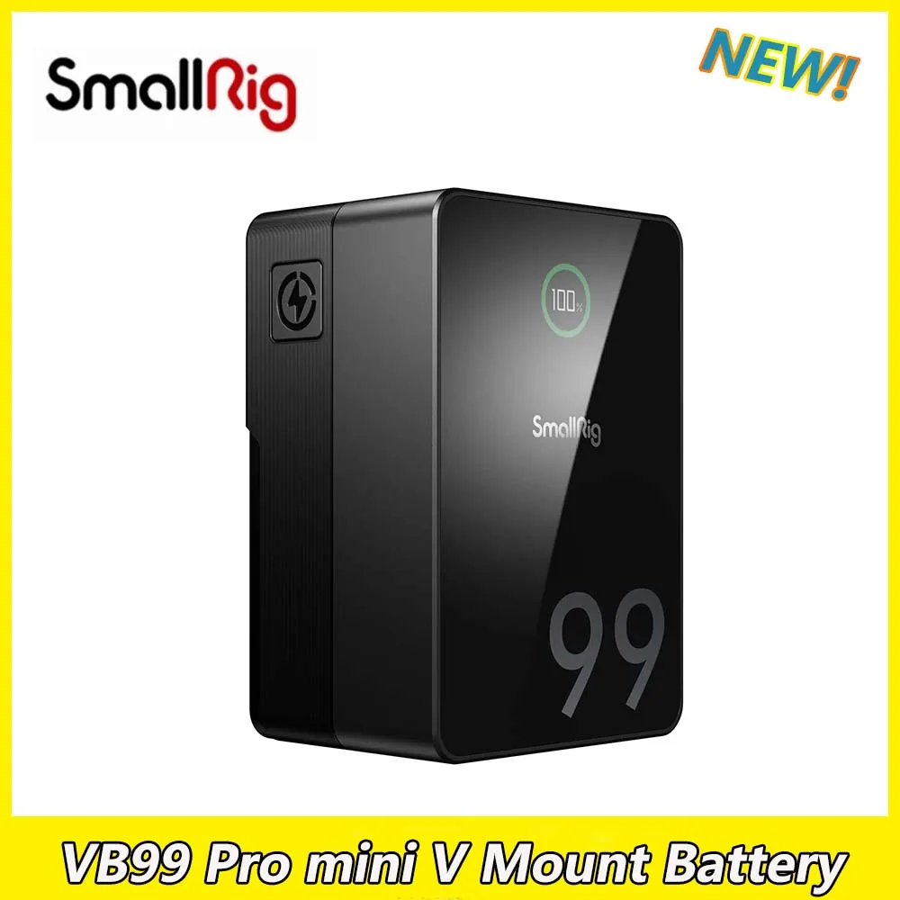 SmallRig VB99 Pro mini V Mount Battery 100W Fast Charging 3500mAh High-Capacity Type-C/D-TAP Input/Output 4292