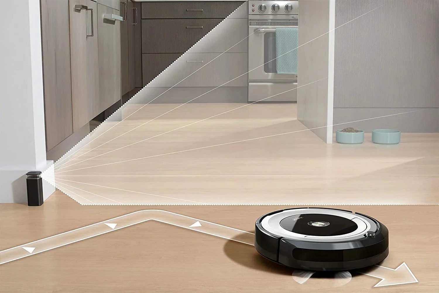 Podwójny tryb wirtualna ściana barierę dla iRobot Roomba 500 600 650 675 700 770 880 900 960 980 i3 i7 E5 S9 serii części do czyszczenia