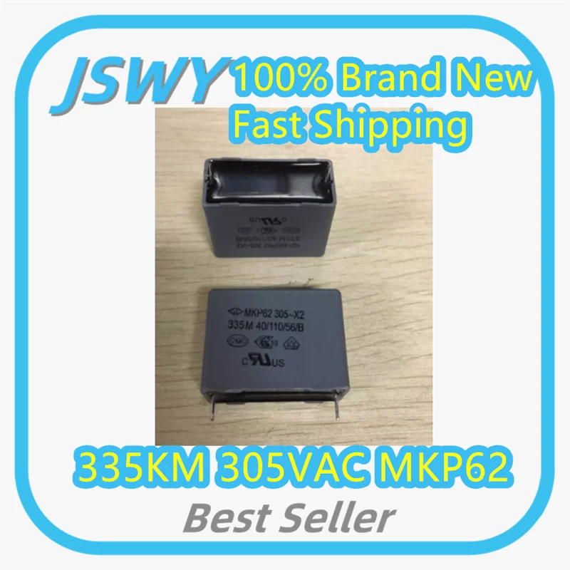(10/50 pieces) 335K M 305VAC MKP62 335M 305V 3.3uF Anti-interference Capacitor Farad Safety Capacitor Brand New Electronics,
