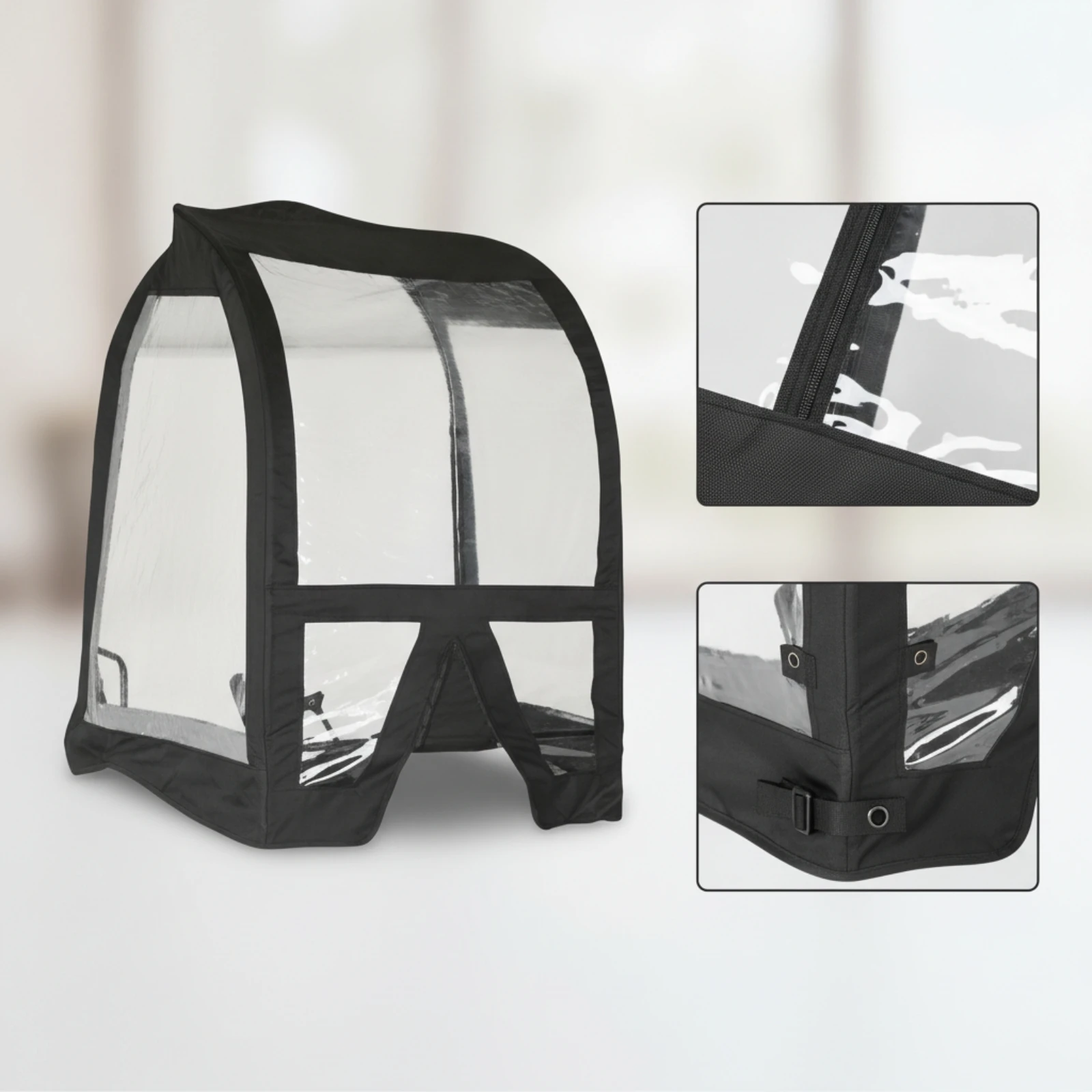 Cab Cover with Clear Panels Heavy-Duty Snow Blower Cab Cover Snow Blower Cabin Transparent for Homeowners, Driveway Clearing