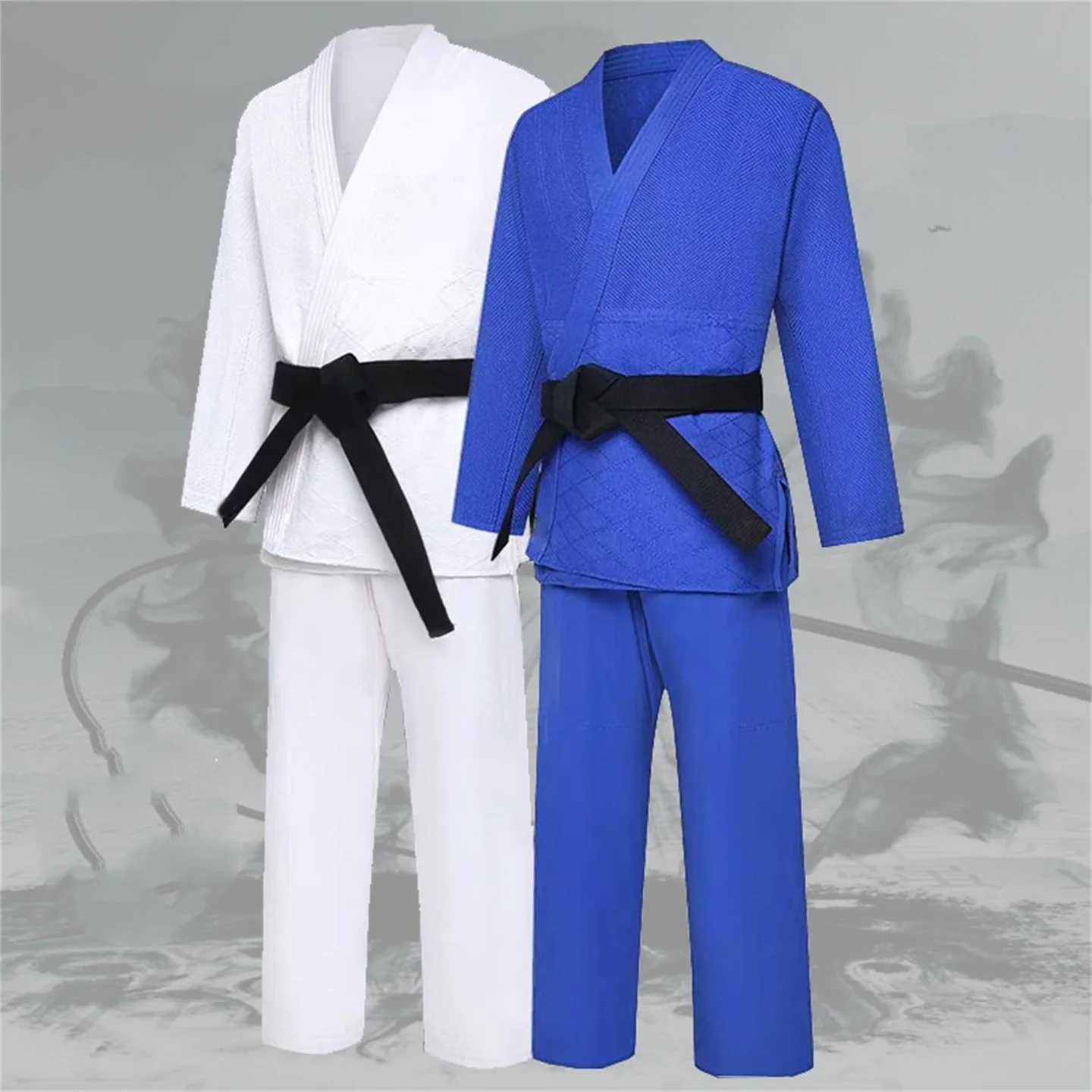 Judo Uniform For Adults And Kids Pure Cotton karate Dobok Taekwondo Suit Kungfu Coach Uniform Men Women Jujutsu Shirt Pants Set
