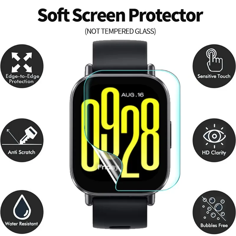 20-5 STUKS voor Redmi Horloge 5 Lite Hydrogel Film TPU Volledige Cover Anti-kras Film Niet Glas voor Redmi Horloge 5 Lite Screen Protector