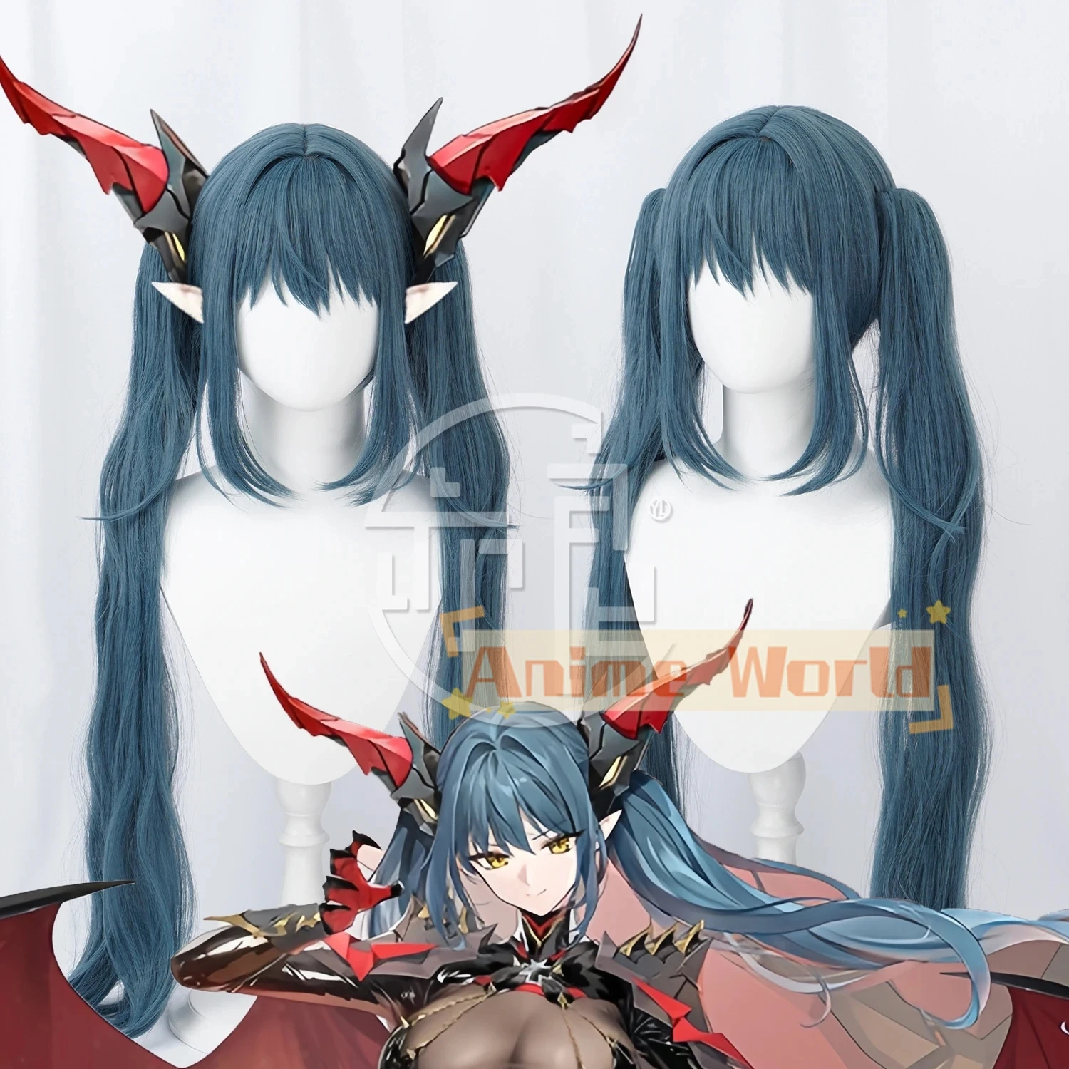 Anime Azur Lane KMS Regensburg Cosplay Wig Regina Heat Resistance Fibre Wig