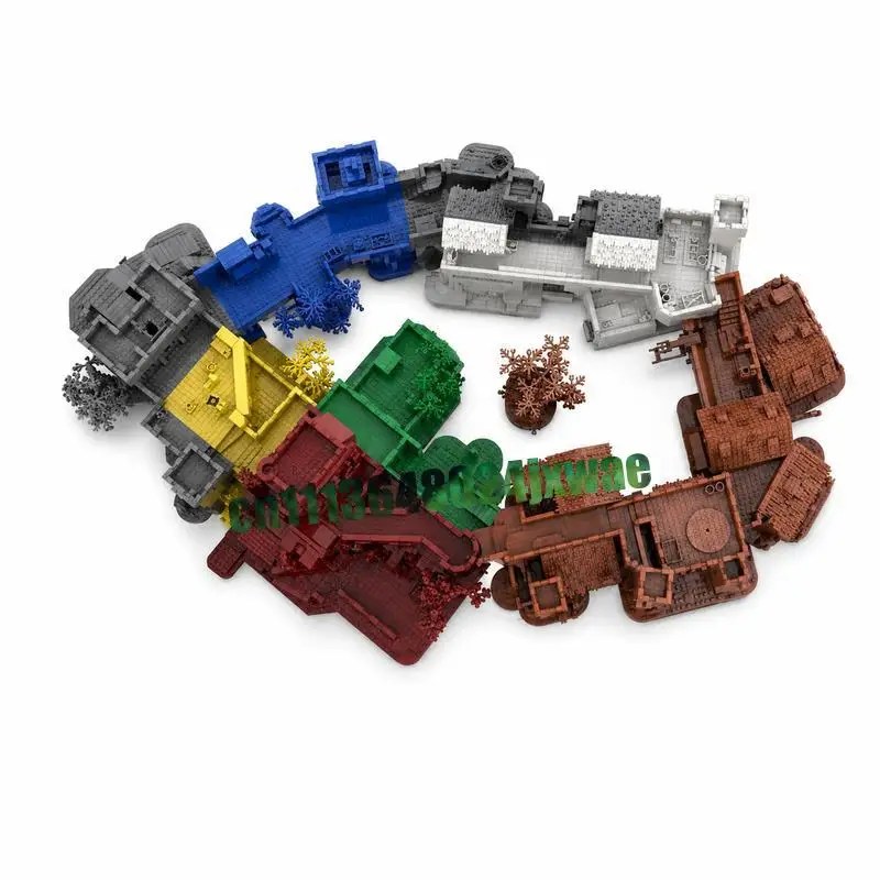 NEW 21833Parts Massive Castle Full Set MOC Architecture Model Custom Puzzle DIY Assembly Educational Toy Gift Collection Bricks