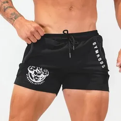 Pantalones triples para hombre, ropa deportiva, Fitness, correr de larga distancia, alta elasticidad, secado rápido y marea transpirable