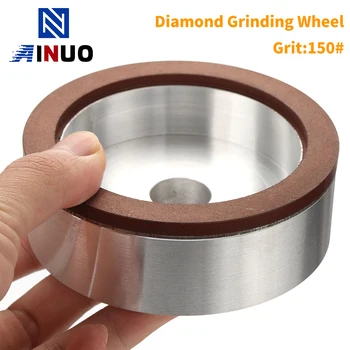 100mm Fincan Taşlama Elmas Taşlama Diski Alaşımlı Tungsten Çelik Seramik Parlatma Aşındırıcı Grit150 #