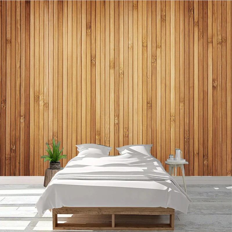 Custom 3D Wallpaper European Retro Wood Grain Coffee Shop Restaurant Background Wall Mural Papel De Parede Sala Wallpaper 3 D
