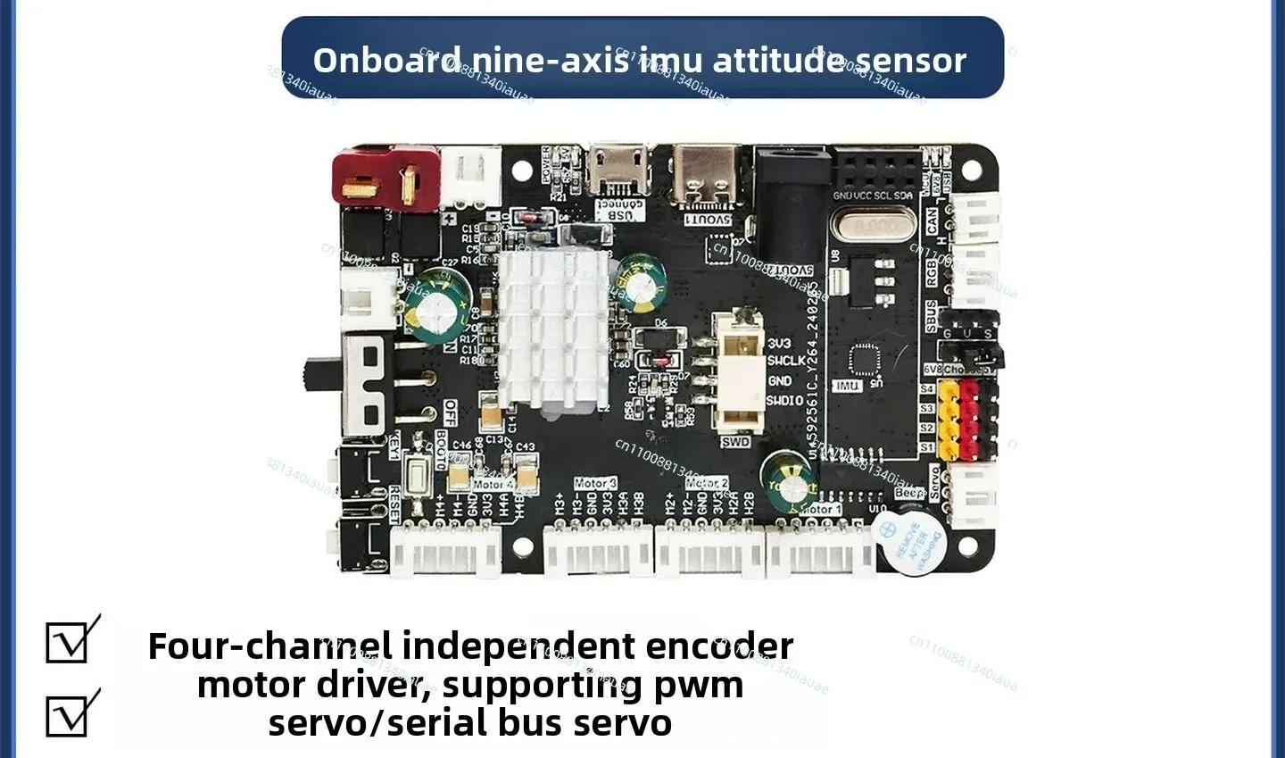 Robot Controller Trolley Motor Drive STM32 Expansion Board