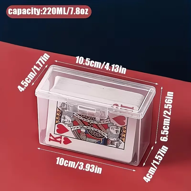A Pack of Playing Card Storage Boxes, desktop Storage Box, Plastic Storage Box, Compact Storage Box view 5
