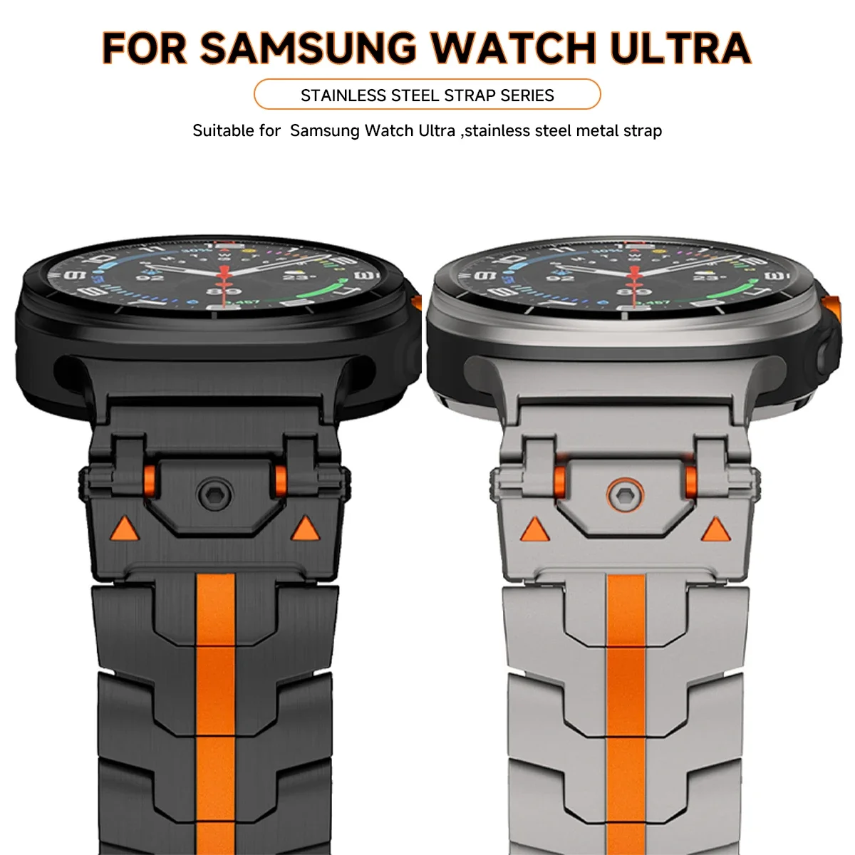 Stainless Steel Strap for Samsung Galaxy Watch 7 Ultra 47mm Luxury Metal Band for Galaxy Watch Ultra 47mm Replaceable Wristband image 5