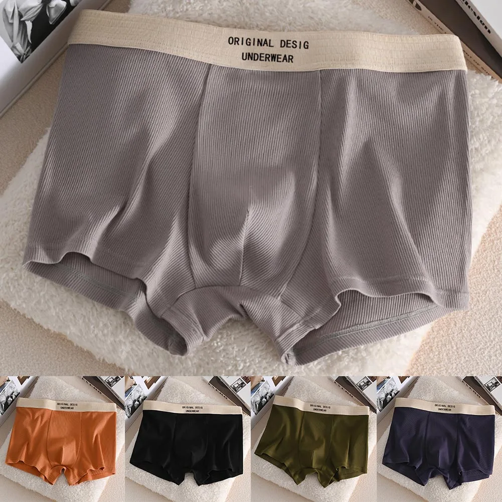 Comfortable Daily Wear Mid-rise Trunks Breathable Underpants Breathable Mid-rise Underwear Cotton 95 Cotton Fabric