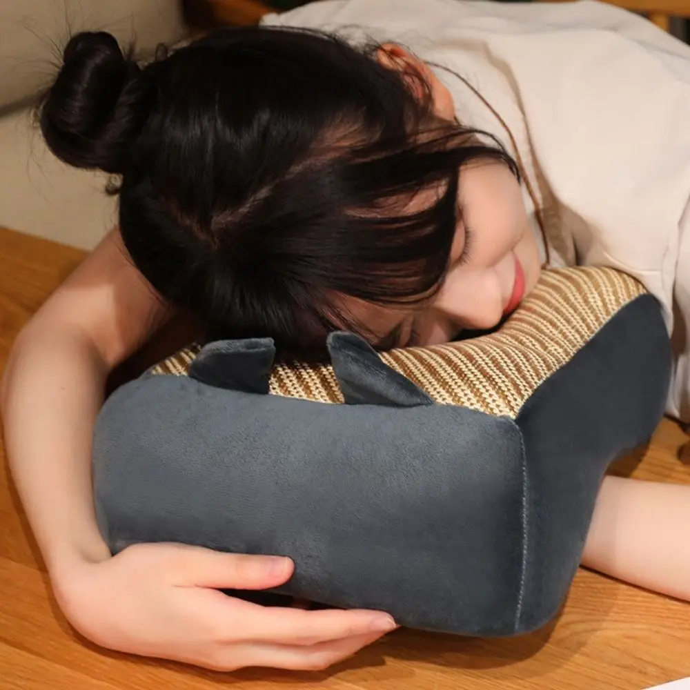 

Прохладный коврик, летняя подушка для сна, полая дышащая двусторонняя офисная плюшевая подушка, ручная подушка с капибарой, милая подушка для шеи с животными