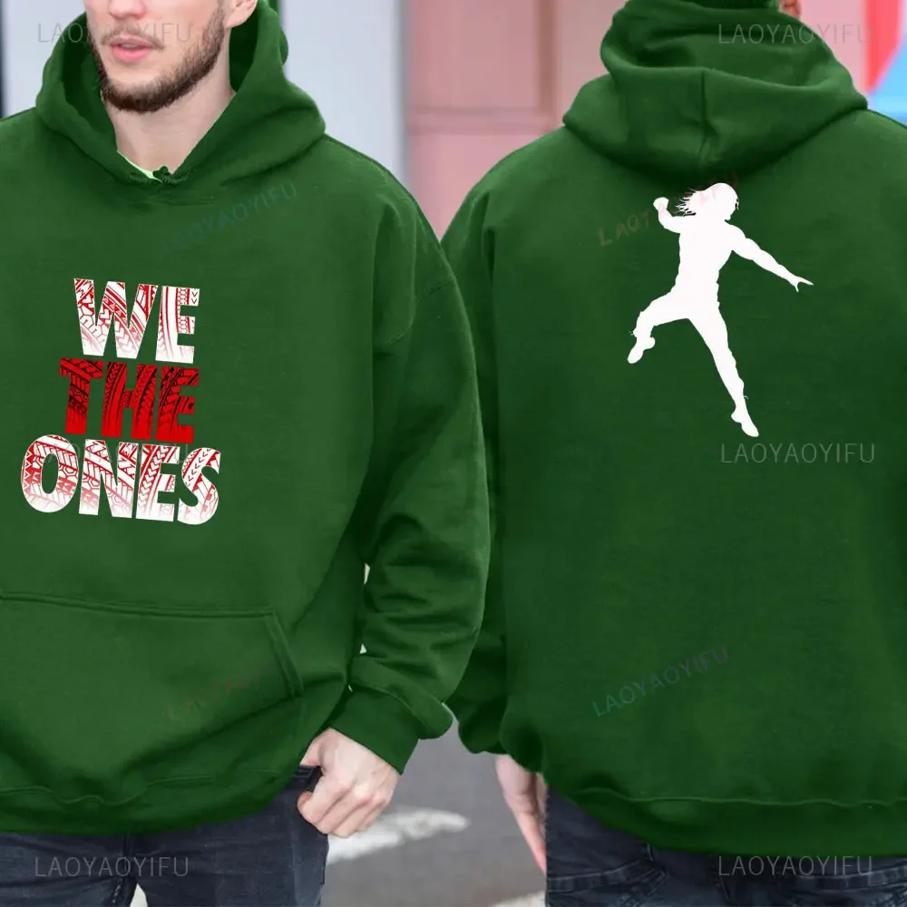 2024 Herfst/Winter Nieuwe Hot Beroemde Worstelaar Romeinse Reigns mannen Zwarte Lange Mouw Hoodies Straat Sport Casual Trui