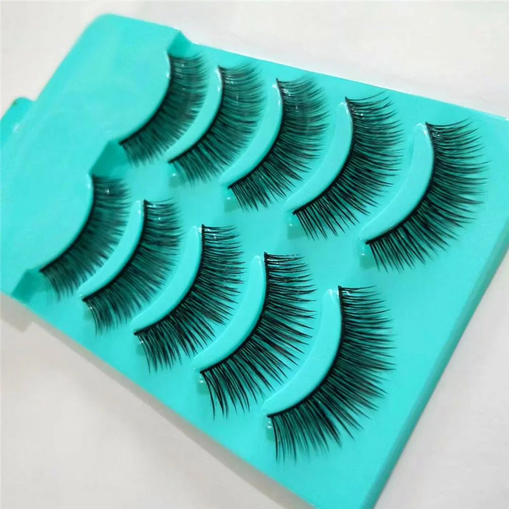 

5Pairs Natural Look False Eyelashes Long Thick Fake Lashes for Daily Wear Party Photo Shoot Fake Eyelash Natural Eyelashes