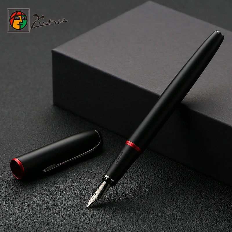 PIMIO 916 Malage Fountain Pen Metal Ink Pen 0.38/0.6/1.0mm EF/M/Bent Nib Stationery Office School Supplies PK JINHAO