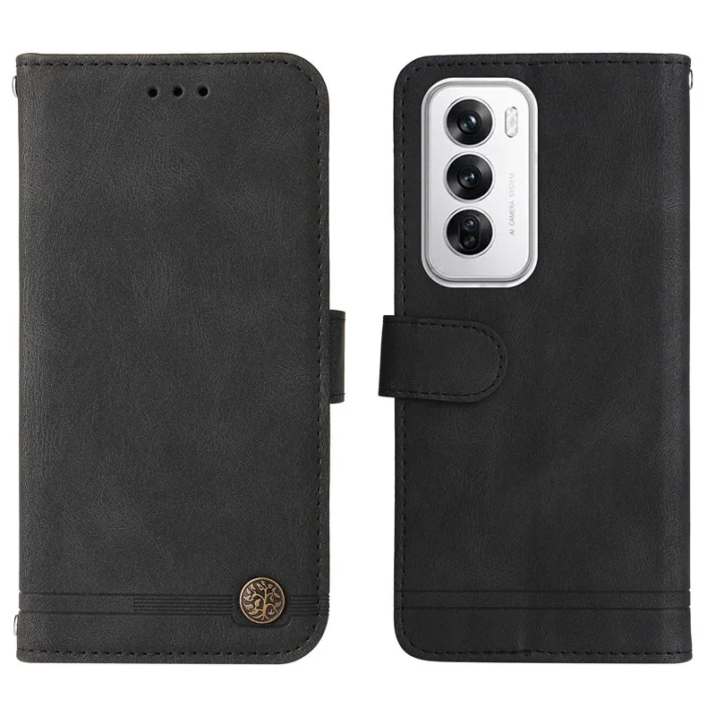 Lanyard Bags Wallet Phone Cases For OPPO Reno8 T 4G Reno10 Reno 10 8 7 Z 7SE 7 Pro 5G Flip Stand Magnetic Leather Book Cover