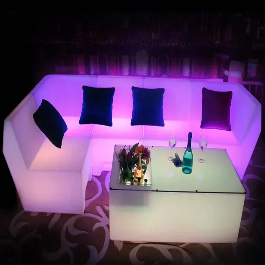 Nightclub high level RGB light Sofa Furniture