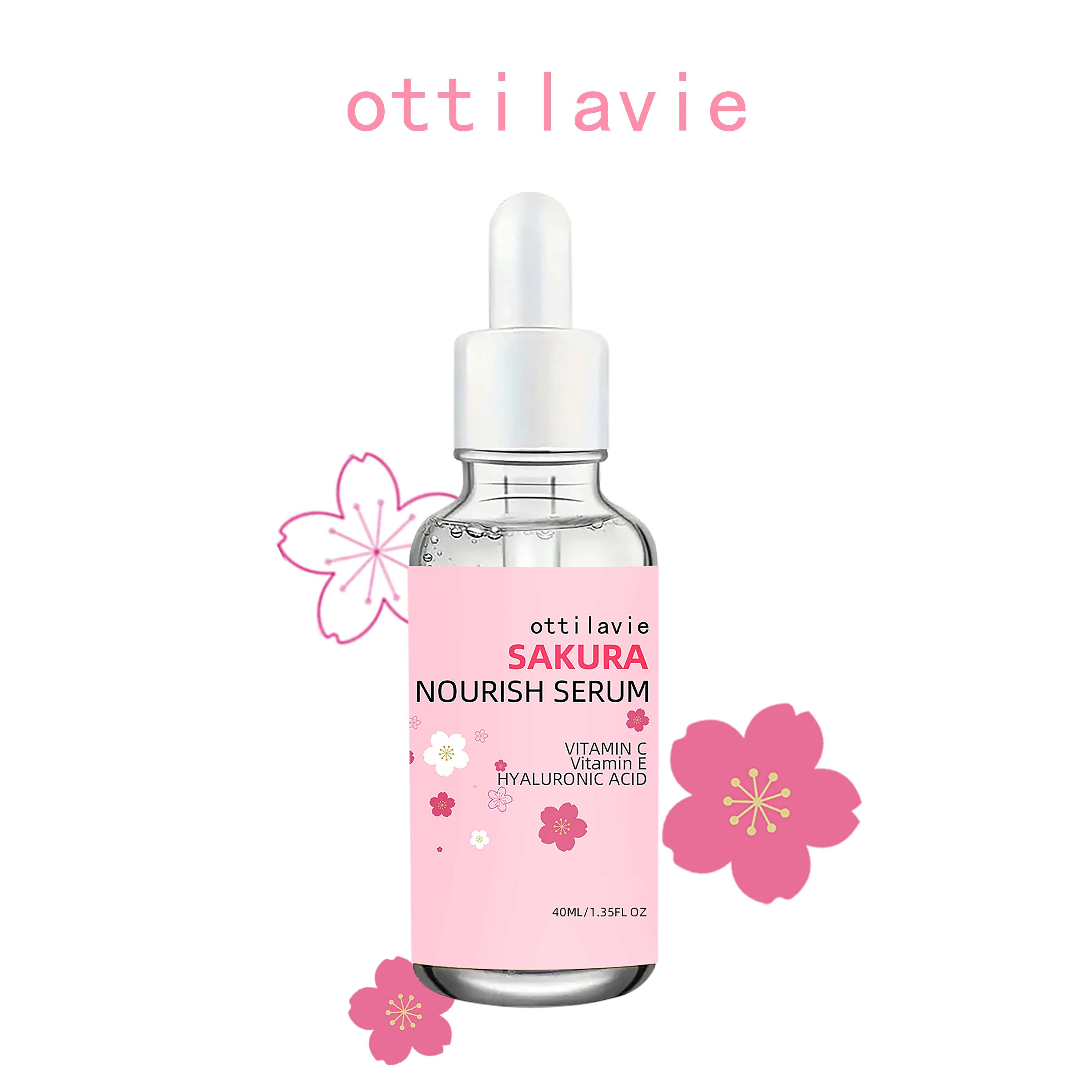 

SAKURA NOURISH SERUM-With Niacinamide, Vitamin C & Hyaluronic Acid – Deep Hydration for All Skin Types