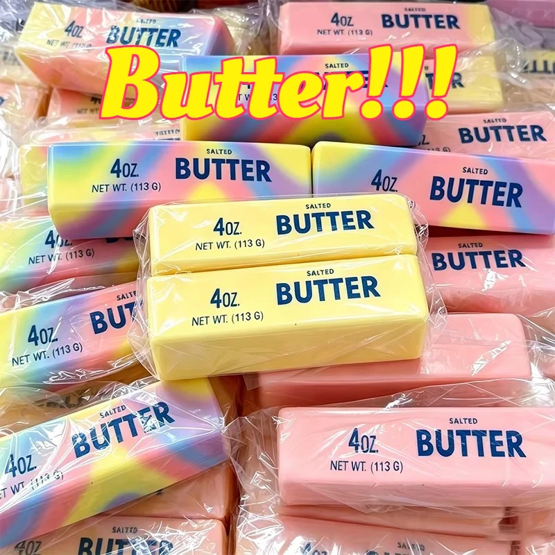Squishy Butter Stick Fidget Toy Sticky Butter Stick Slow Rebound Stress Ball Squeeze Toy Anti-stress Sensory Toy for Adults