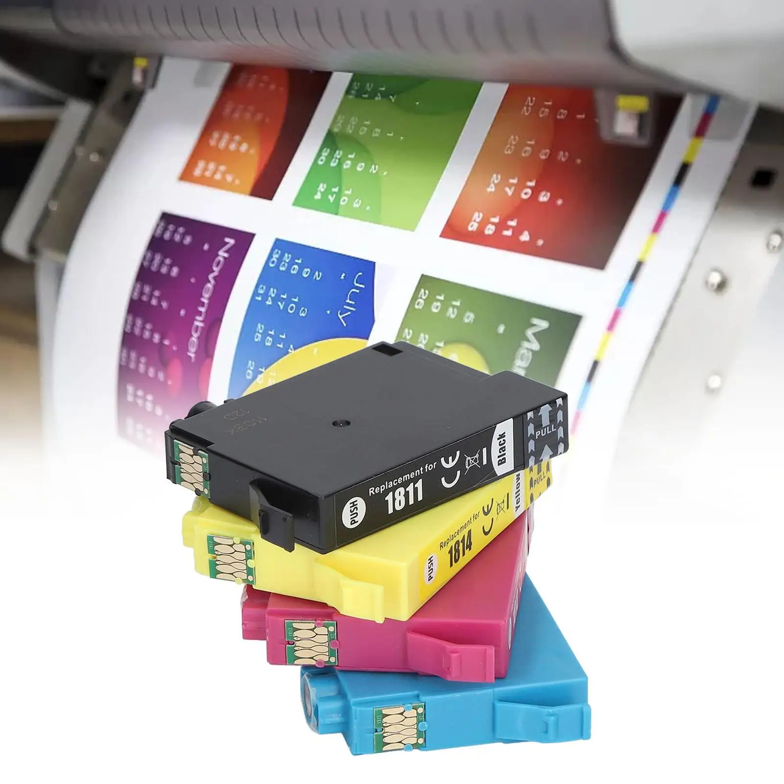 High Coverage Color Ink Cartridges Replacement for school - Fast, Accurate Printing