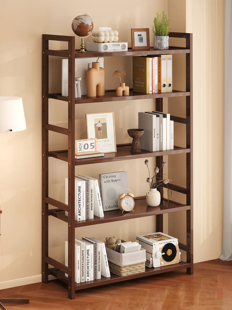Simple Multi-Layer Bookshelf Floor Standing Home Use Children Students Storage Rack Dormitory Living Room Study Bookcase Orga...