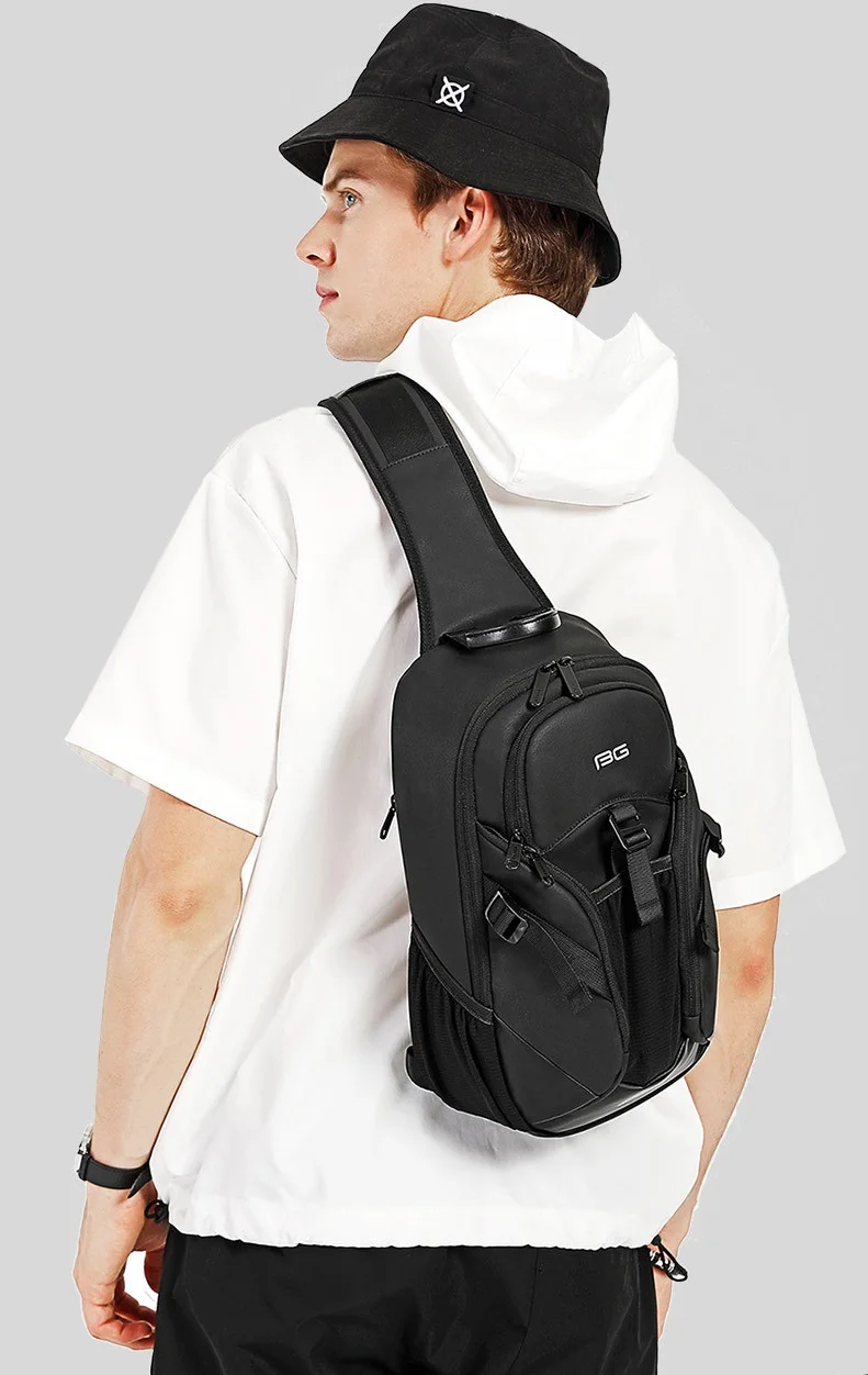 Cool Travel Crossbody Bags Free Shipping Fashion Men Shoulder Bags Multifunctional Male Chest Bag