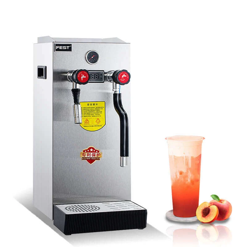 Commercial Electric Milk Frother Machine Single 10L Boiler Steam For Bubble Tea Core Motor Single Milk Steamer
