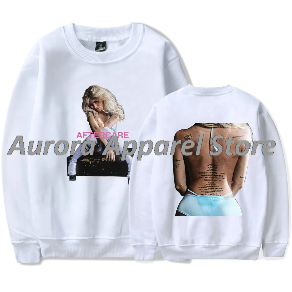 Nessa Barrett Tracklist Crewneck Sweatshirts Aftercare World Tour 2025 Merch Cosplay Women Men Fashion Long Sleeve Tee