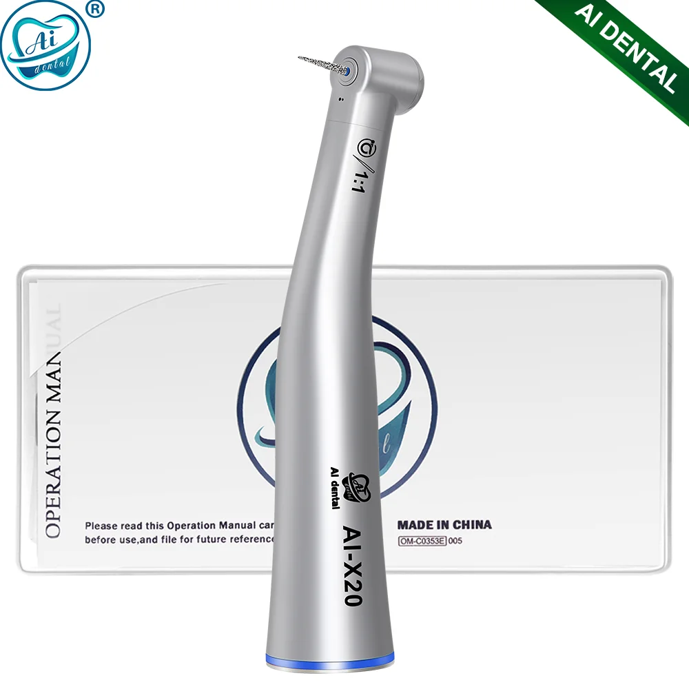 

AI-X20 Non-Optic 1:1 Direct Drive Low Speed Single Spray For FG burs (ø1.6) Contra Angle Dental Handpiece Electrical Motor