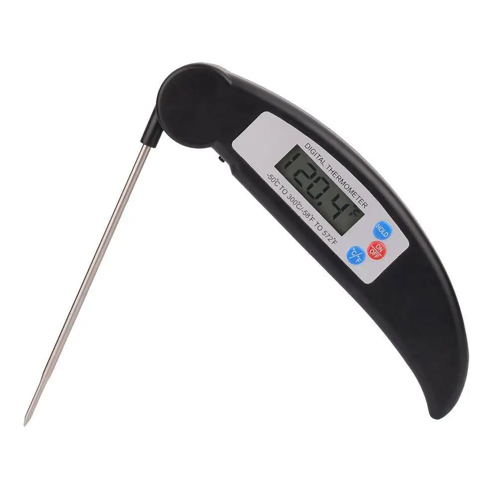 Digital Probe Thermometer Foldable Food BBQ Meat Oven Folding Kitchen Thermometer Cooking Water Oil Tools Oven Thermometer