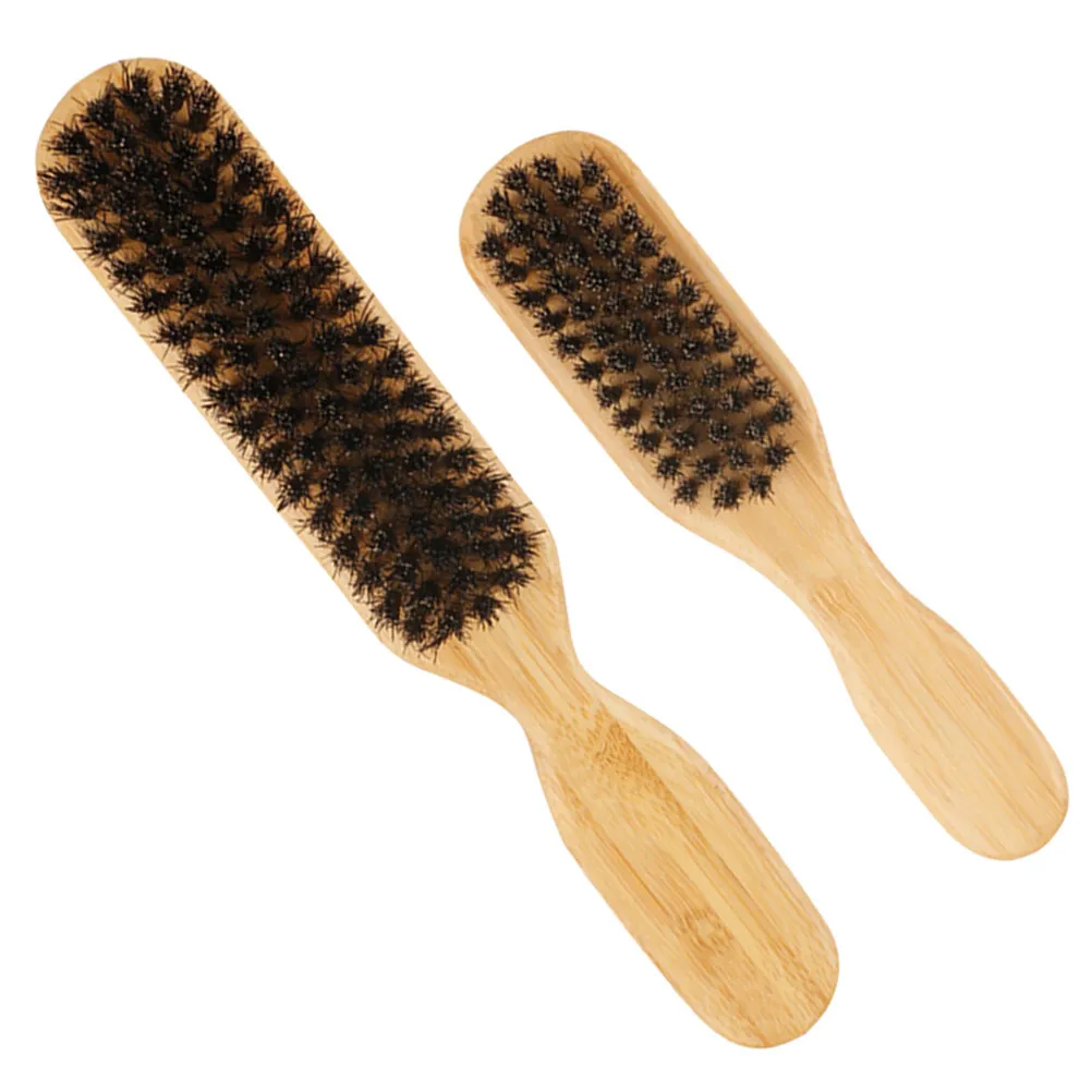 

2Pcs Multipurpose Beard Brush for Men Bristle Grooming Cleaning Brush Shaved Neck Hair Remover Barber Salon Hairdressing Tool