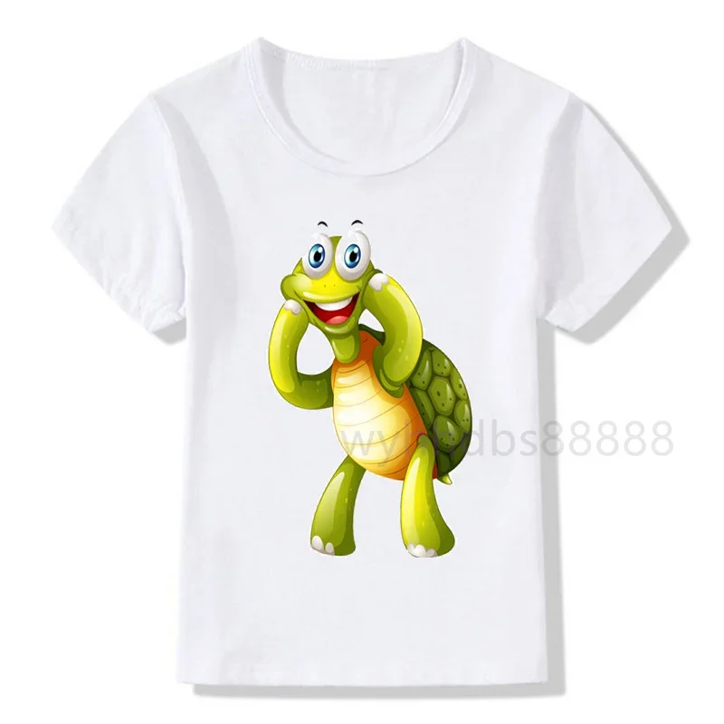 Tortoise Birthday Shirt  T-Shirt Birthday Children Animal Top Tee Party Shirt Gift Fashion Baby Boy Clothes  Cartoon Tortoise