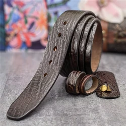 Top Thick Genuine Leather Men Belt Cinturon Mujer Belt Without Buckle Men Diy Wide Belt Mens Leather Belts Without Buckles SP22