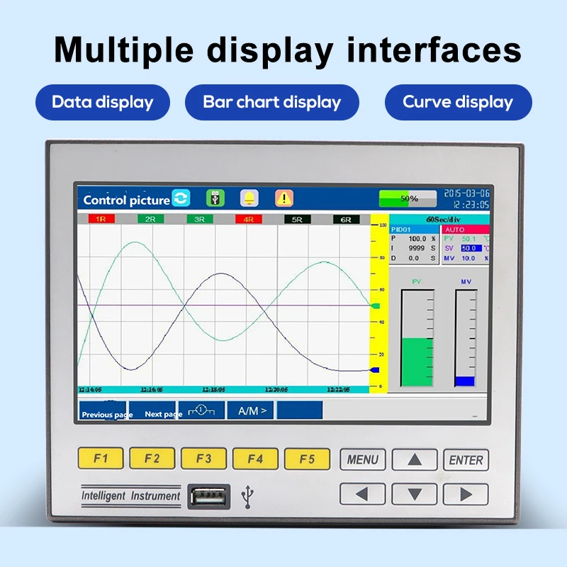 

Industrial Multi-channel Temperature Pressure and Flow Recording Instrument Non-paper Recording Instrument Data Recorder