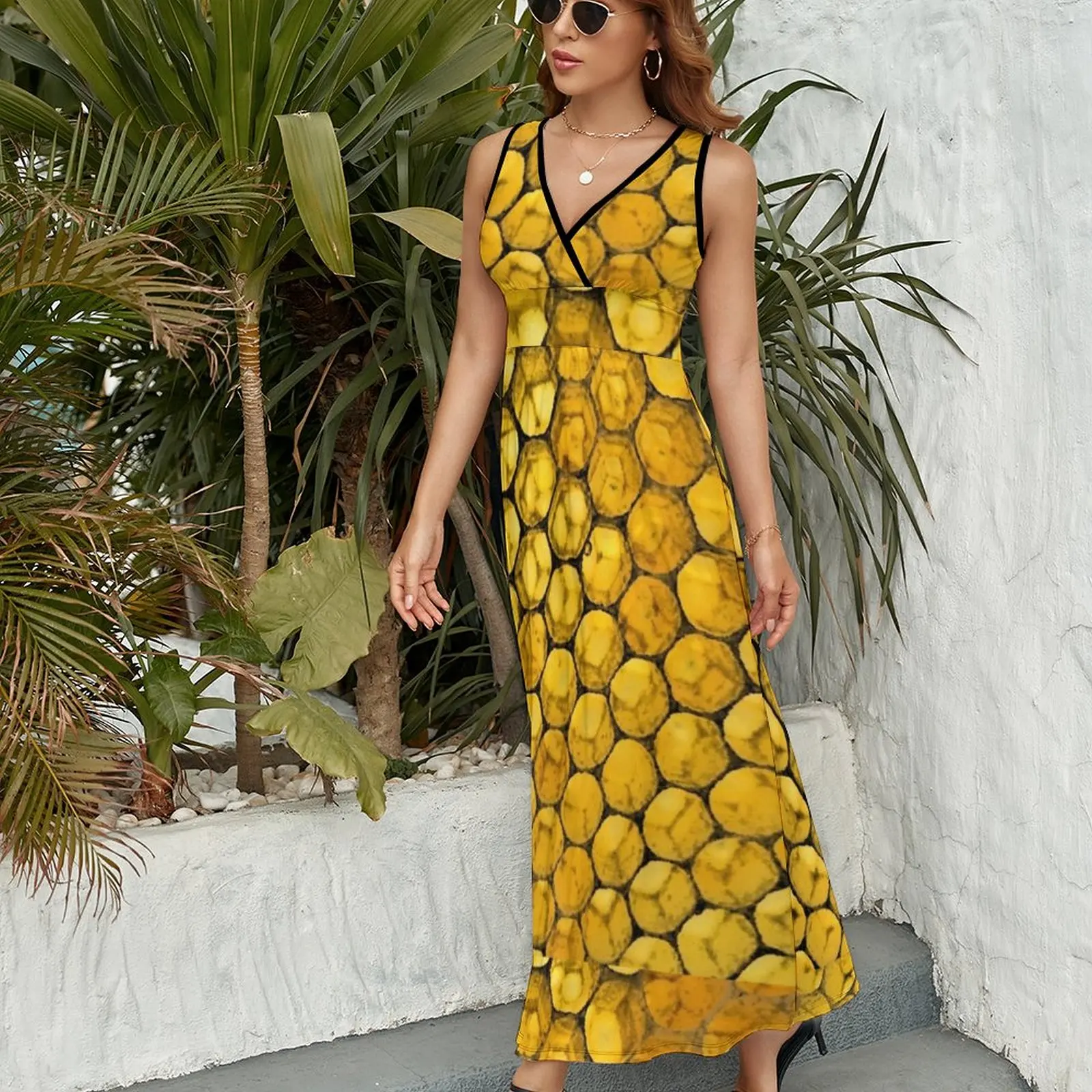 The Yellow Hive Sleeveless Dress women evening dress summer woman dress 2023 Woman's evening dress