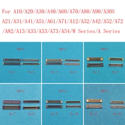 10pcs 40 78 pin usb aufladen fpc anschluss für samsung a12 a32 a42 a52 a72 a73 a10 a20 a30 a40 a31 a53 a70 a30s a41 lcd bildschirm